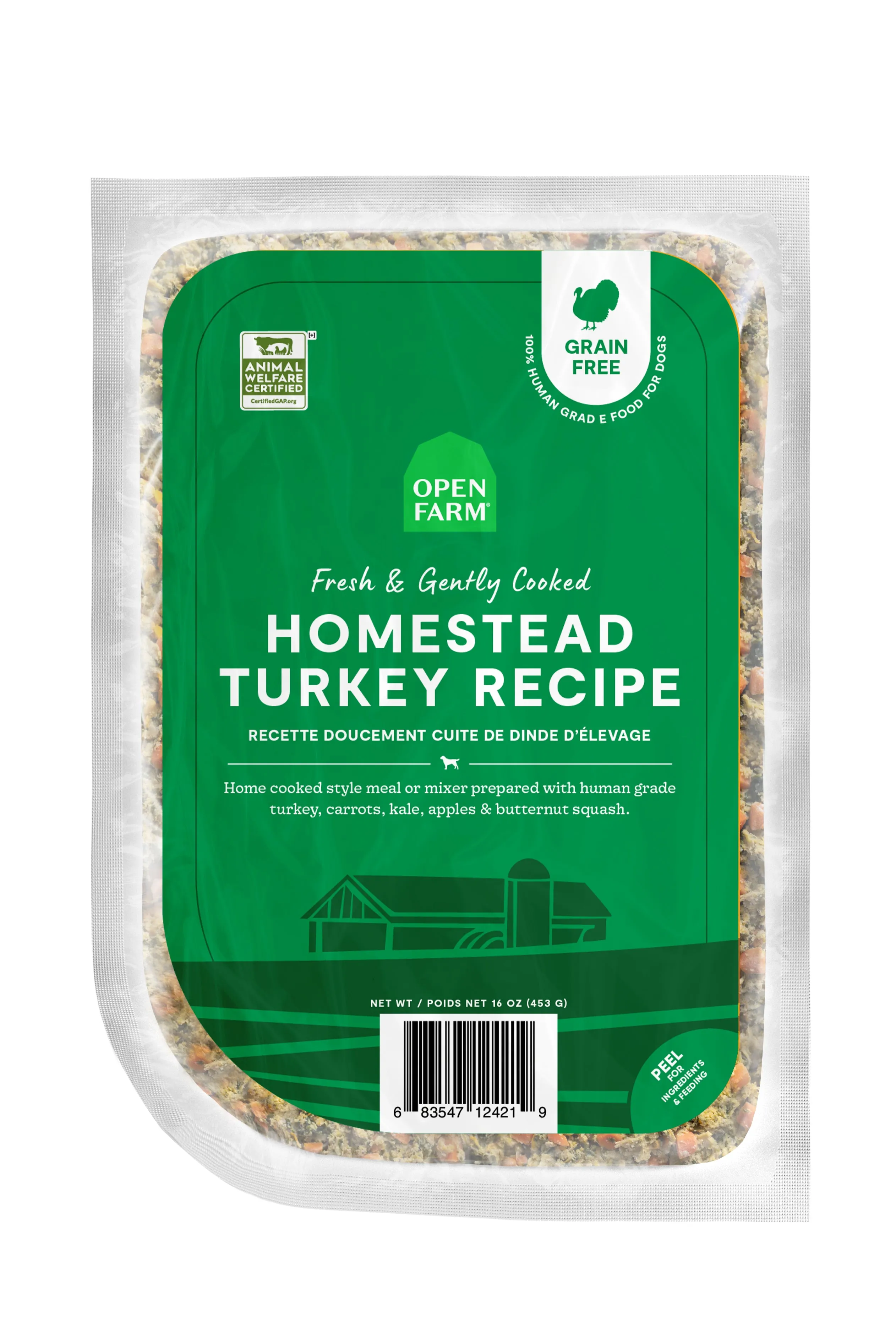 Open Farm Gently Cooked Homestead Turkey Fresh Dog Food