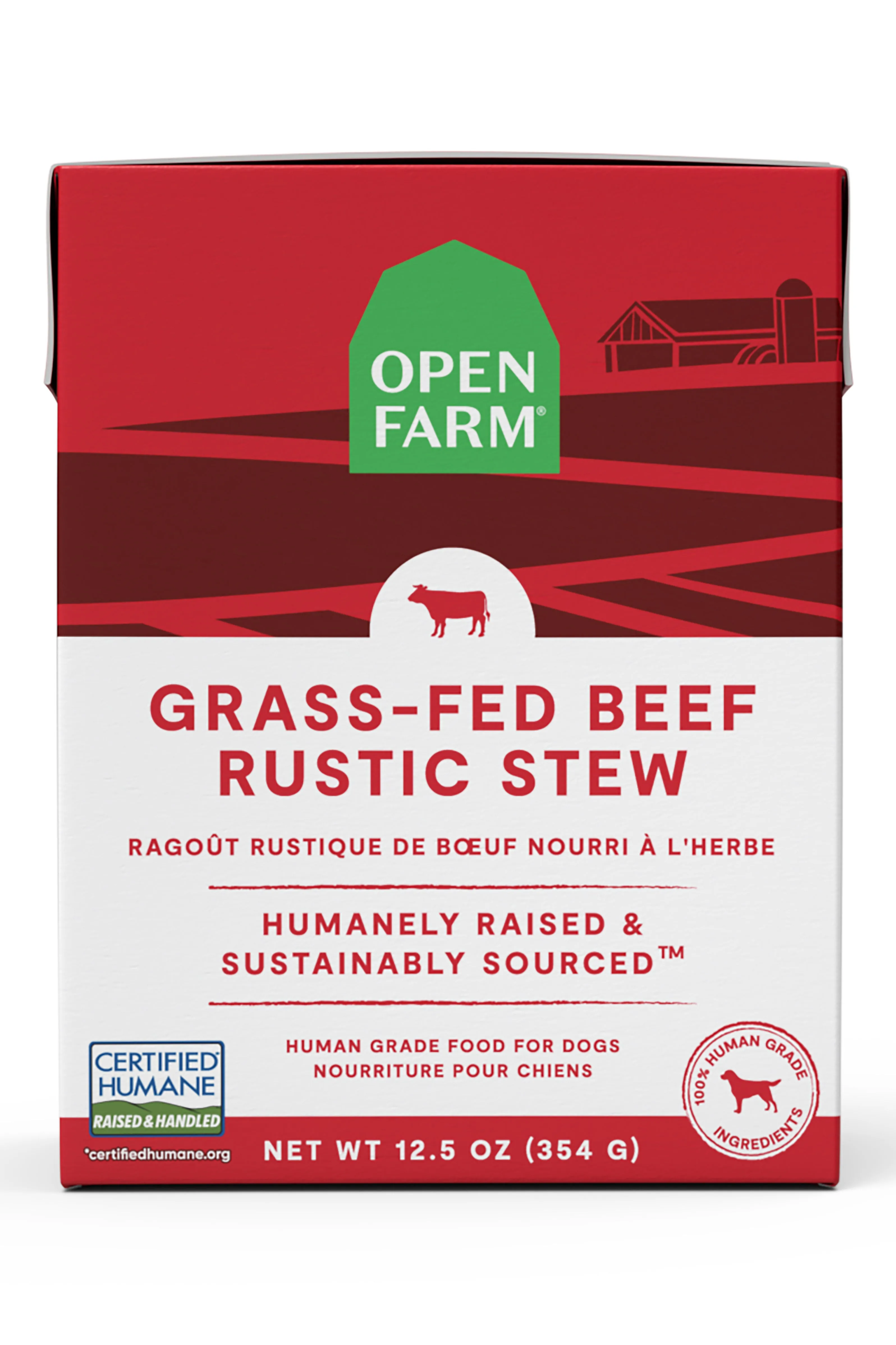 Open Farm Grass-Fed Beef Rustic Stew Wet Dog Food