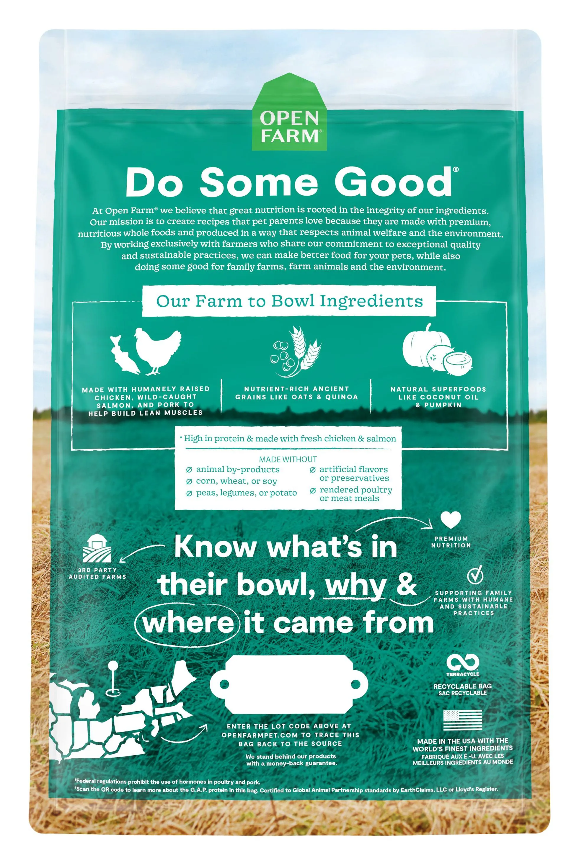 Open Farm Puppy Chicken, Salmon, and Ancient Grains Dry Dog Food