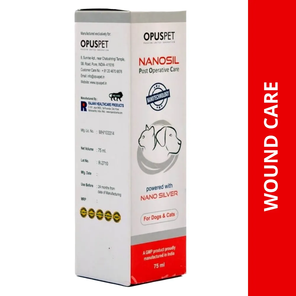Opus Pet Nanosil Spray Post Operative Care for Dogs and Cats (75ml)