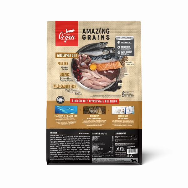 ORIJEN High Protein Amazing Grains Puppy Dry Dog Food