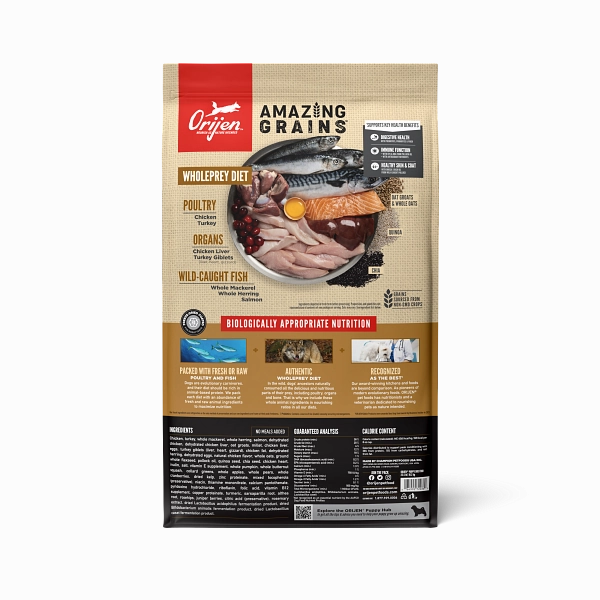 ORIJEN High Protein Amazing Grains Puppy Dry Dog Food