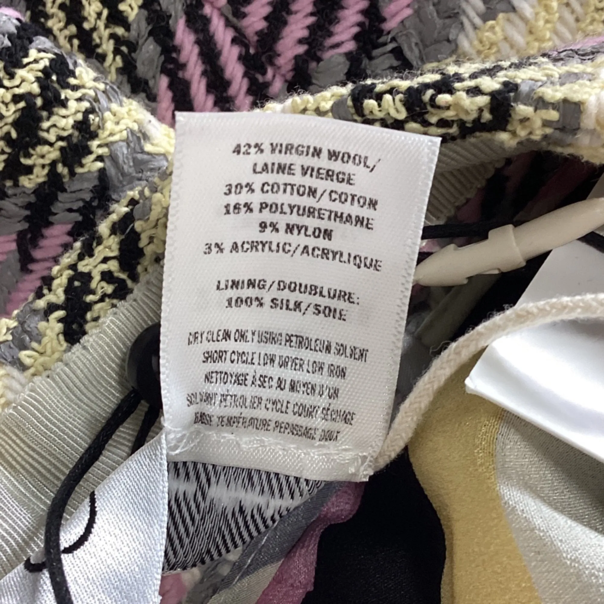 Oscar de la Renta Frayed Gingham Tweed Shorts in Pink Wool