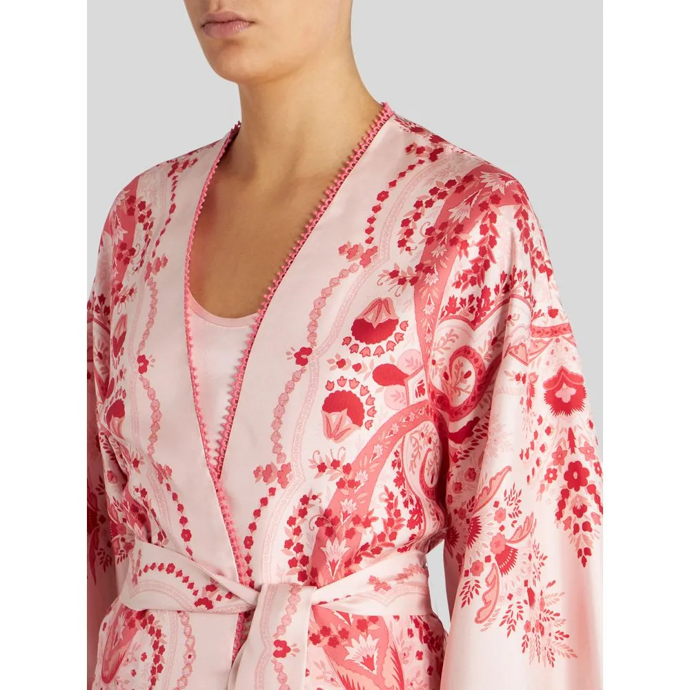Paisley Silk Duster Coat