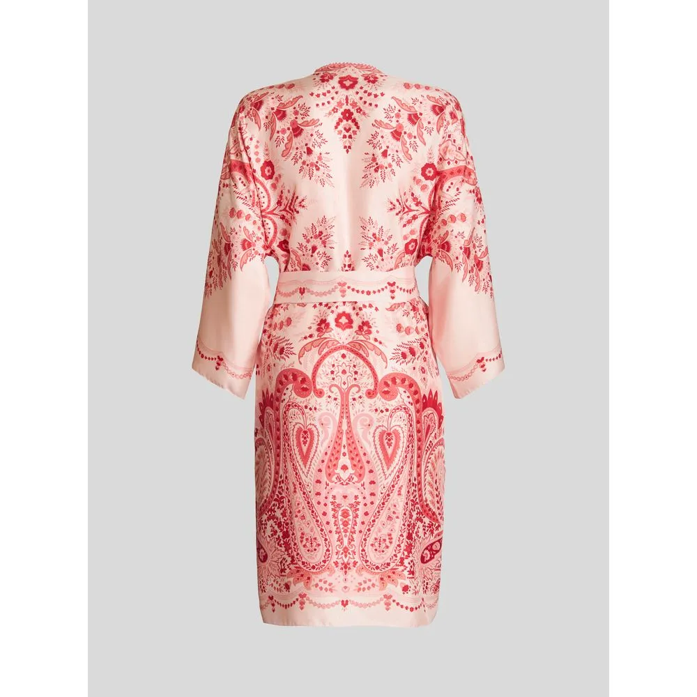 Paisley Silk Duster Coat