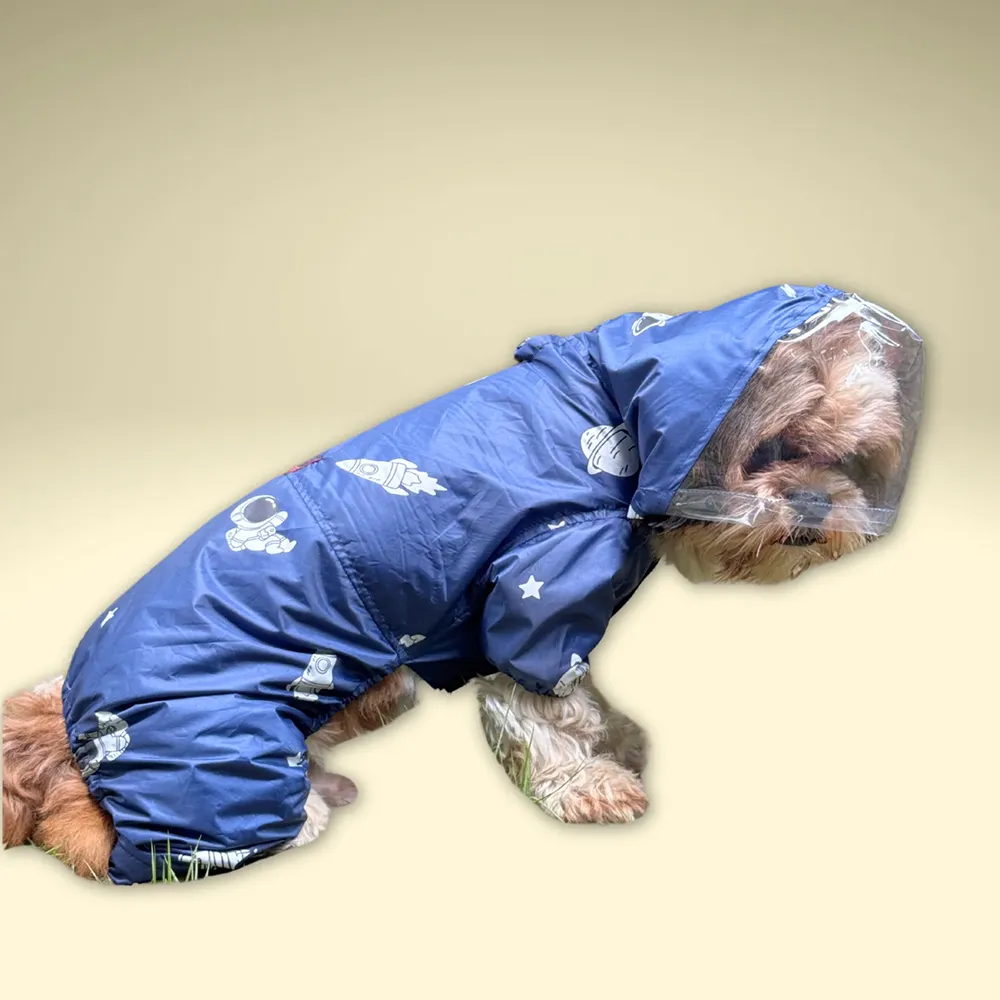 Pawgypets Astronaut Full Coverage Raincoat for Dogs and Cats
