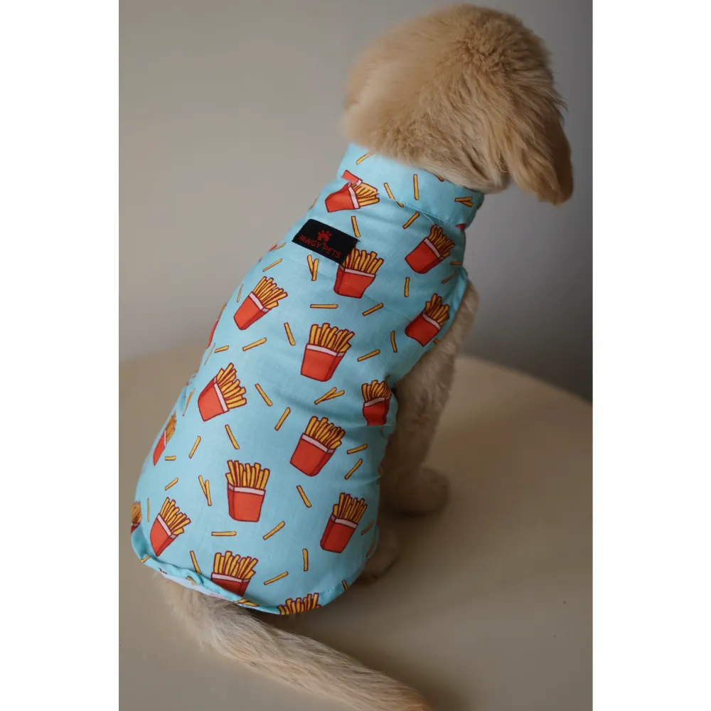 Pawgypets Fries Over Guys Sando for Dogs (Blue)