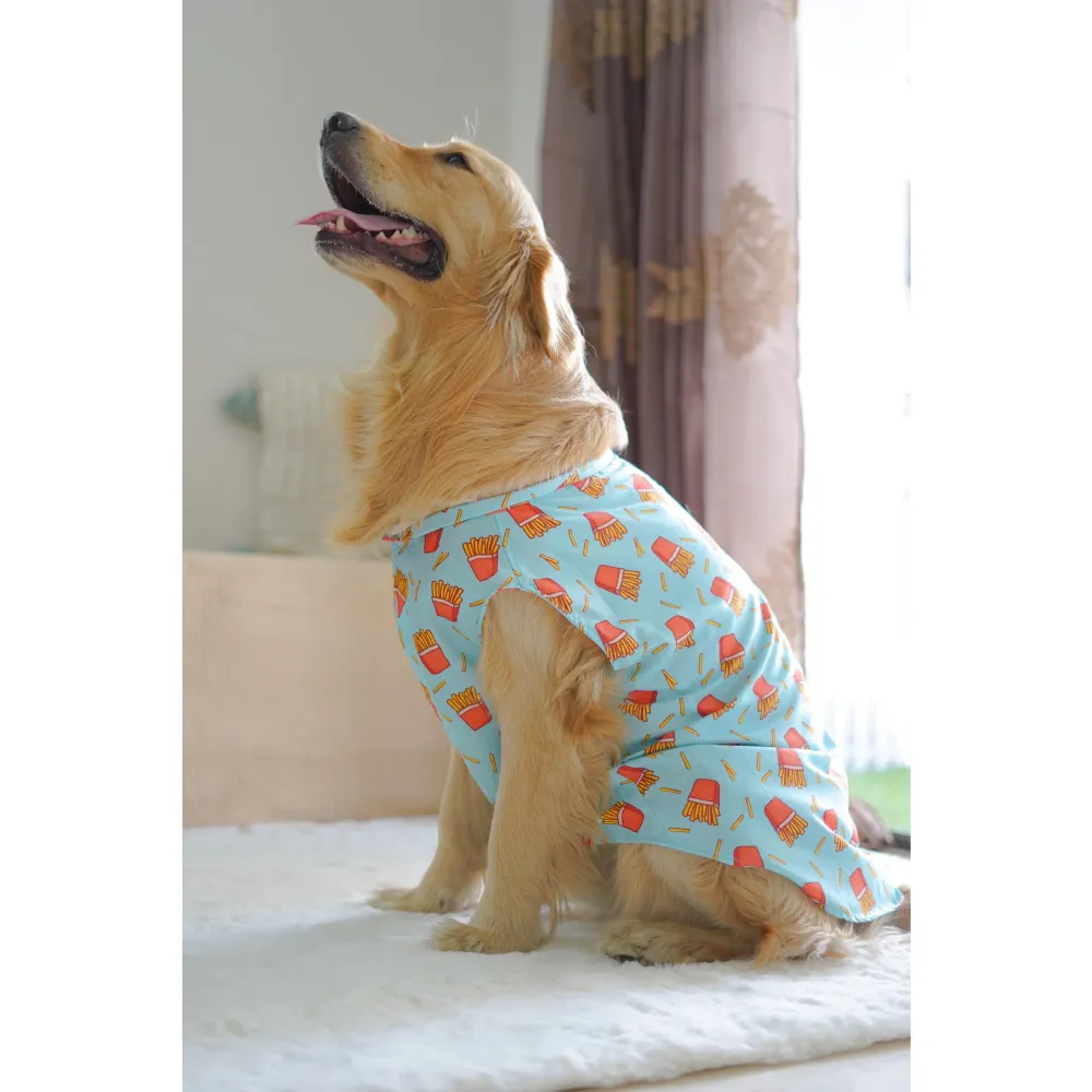 Pawgypets Fries Over Guys Sando for Dogs (Blue)