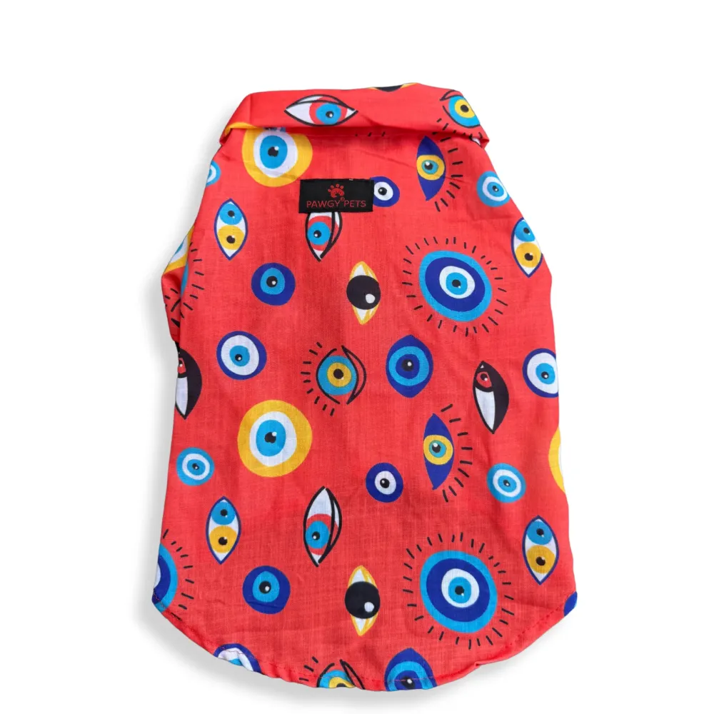 Pawgypets Nazar na lage Shirt for Dogs (Red)