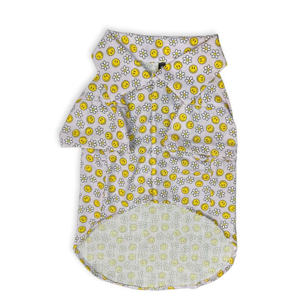 Pawgypets Smiley O Clock Shirt for Dogs (Lavender)