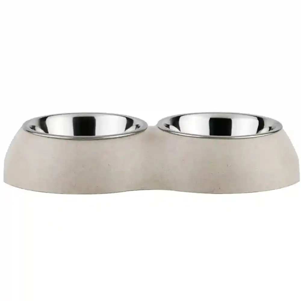 Pawpourri Sustainable Dual Diner for Cats (Off White)