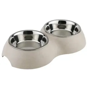 Pawpourri Sustainable Dual Diner for Cats (Off White)