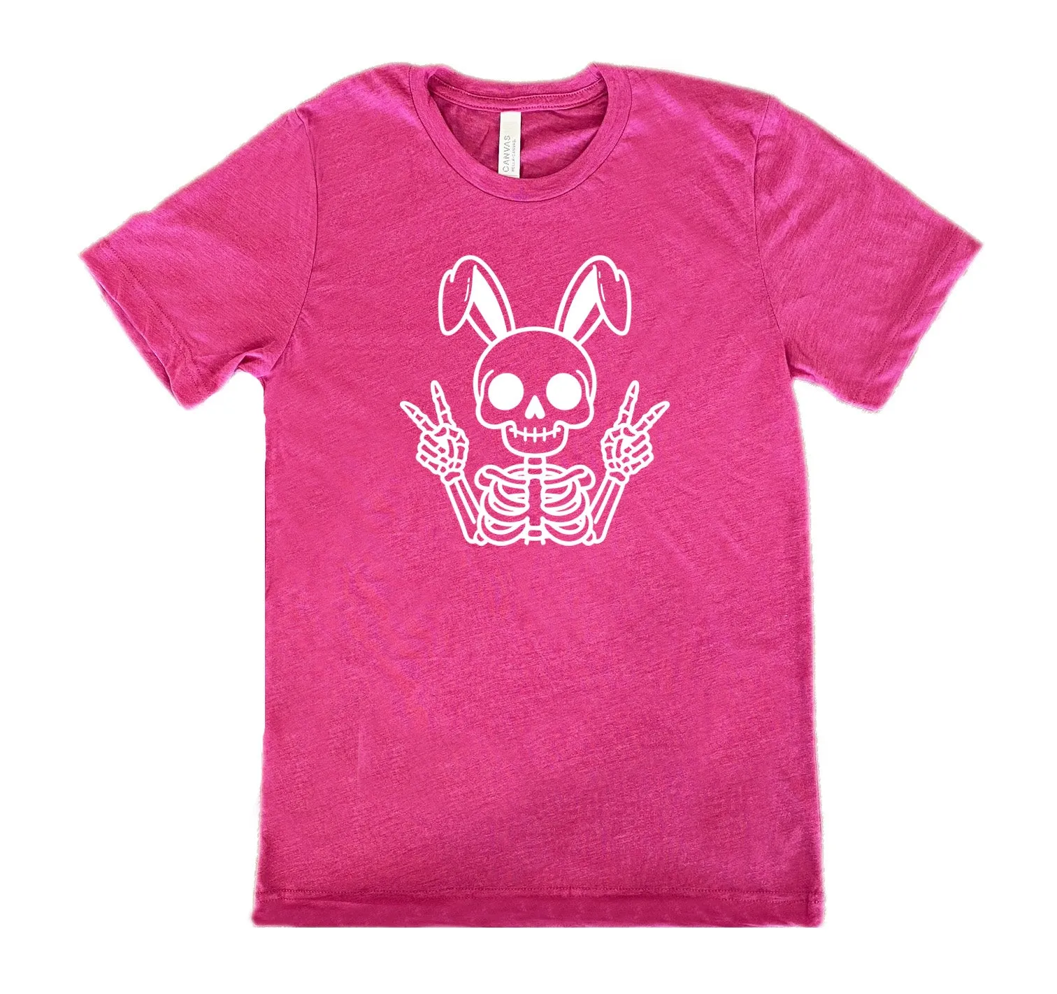 Peace Bunny Skeleton Shirt Unisex