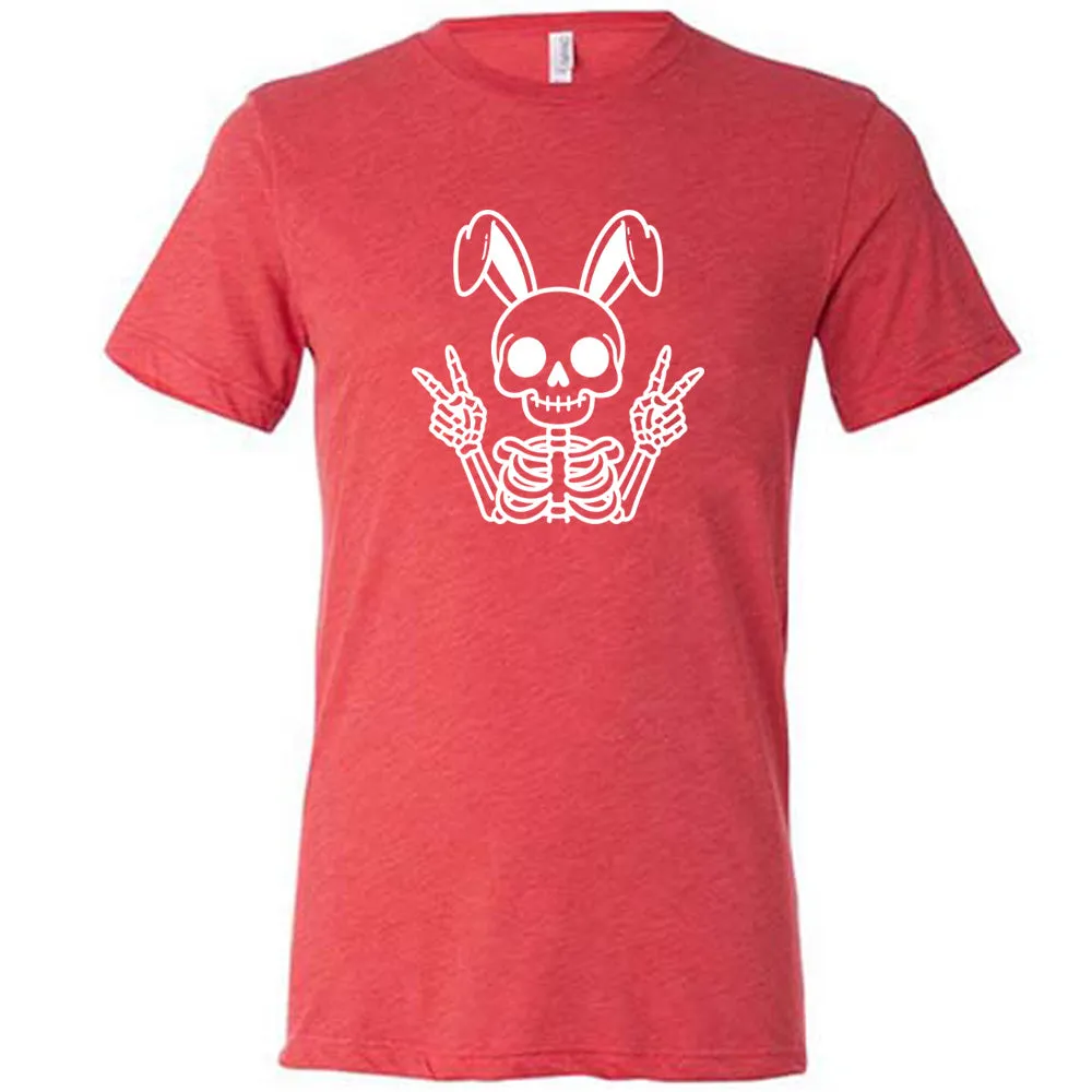Peace Bunny Skeleton Shirt Unisex