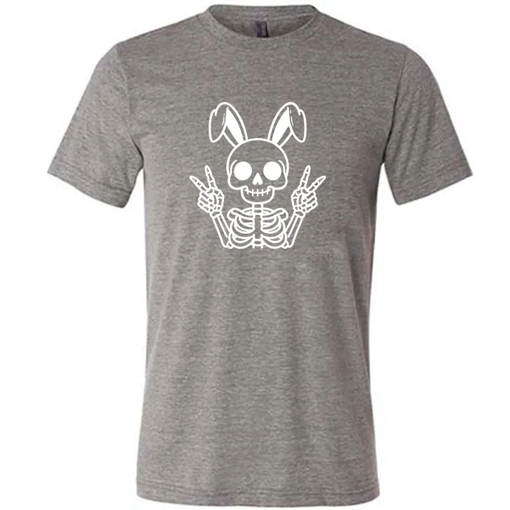 Peace Bunny Skeleton Shirt Unisex