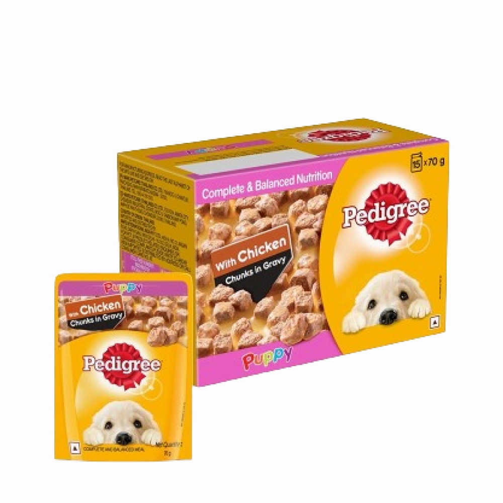 Pedigree Chicken & Liver Chunks in Gravy Puppy Wet Dog Food