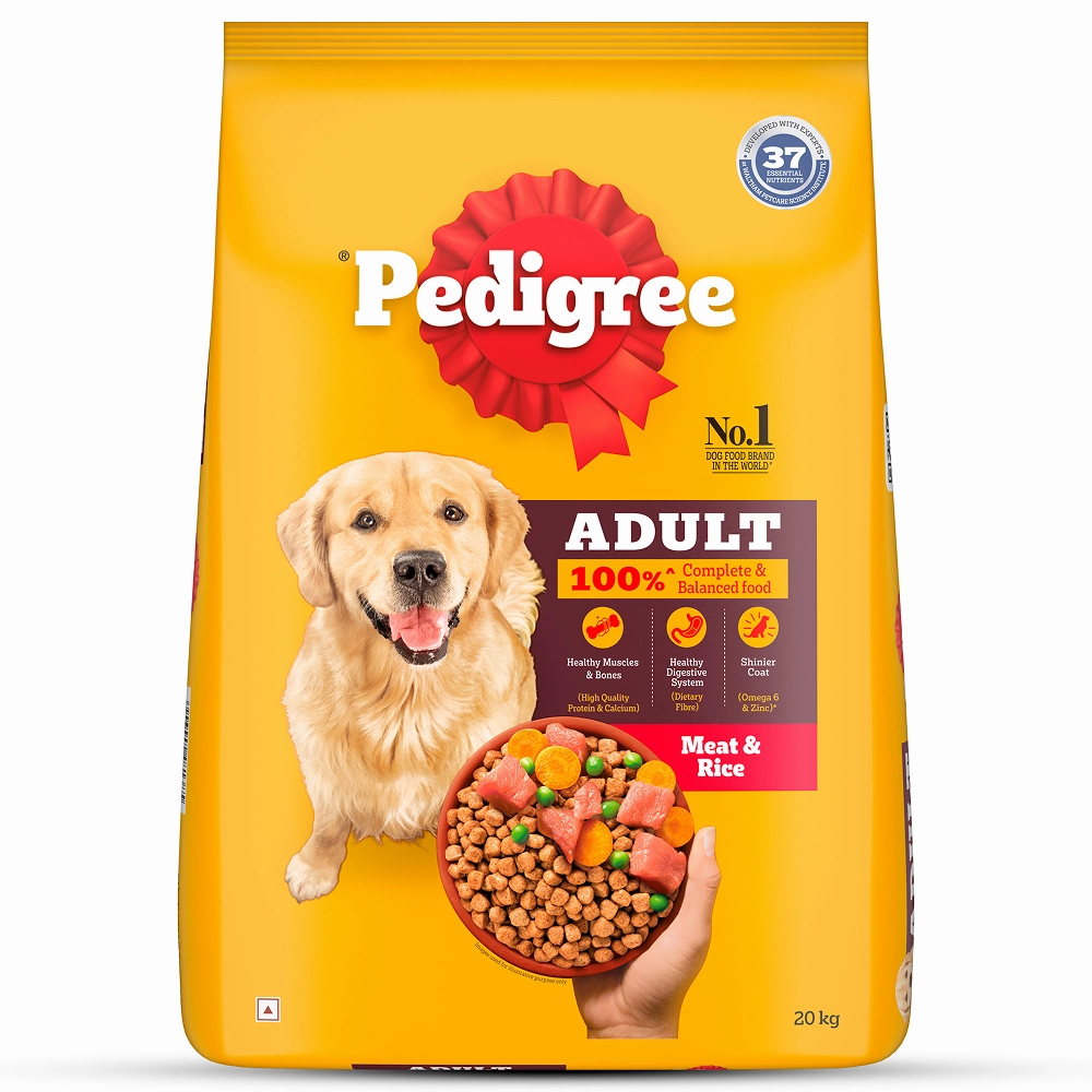 Pedigree Meat & Rice Adult Dog Dry Food