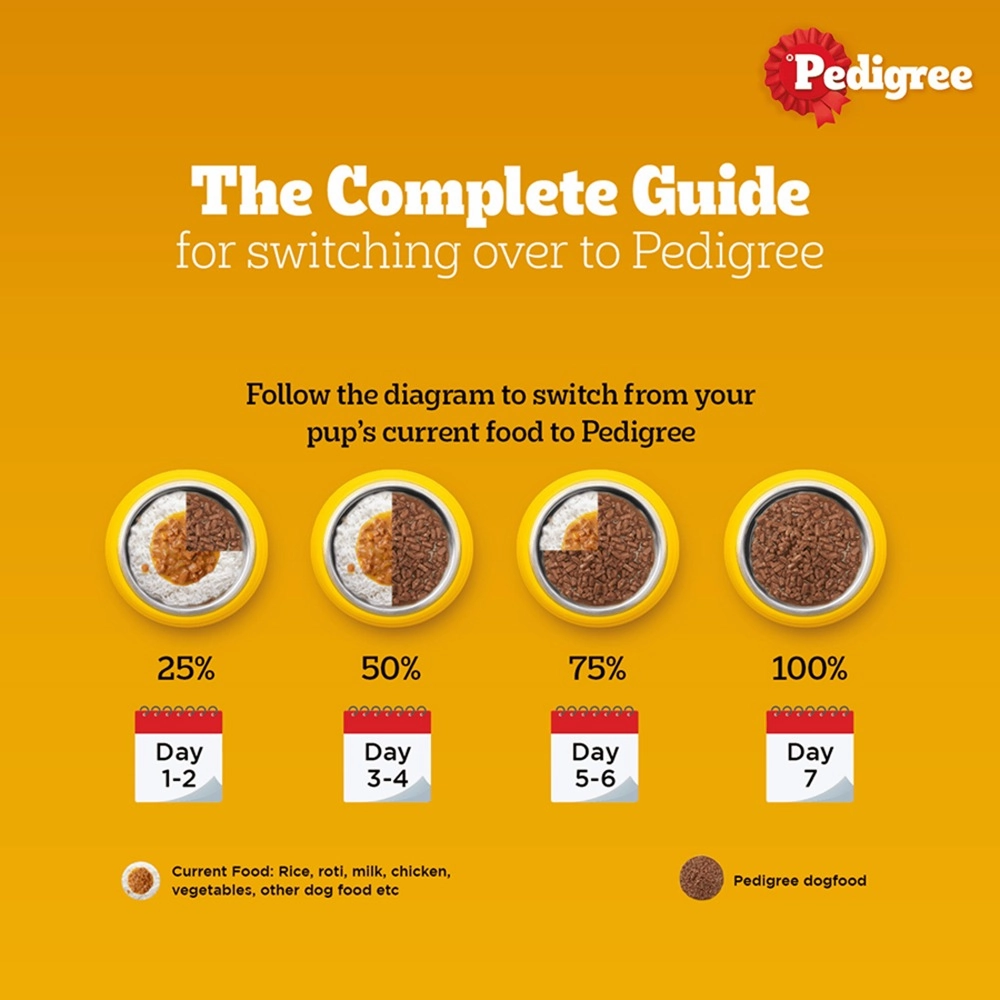 Pedigree PRO Expert Nutrition Active Adult Large Breed Dry Food and Pedigree Chicken & Liver Chunks in Gravy Adult Dog Wet Food Combo