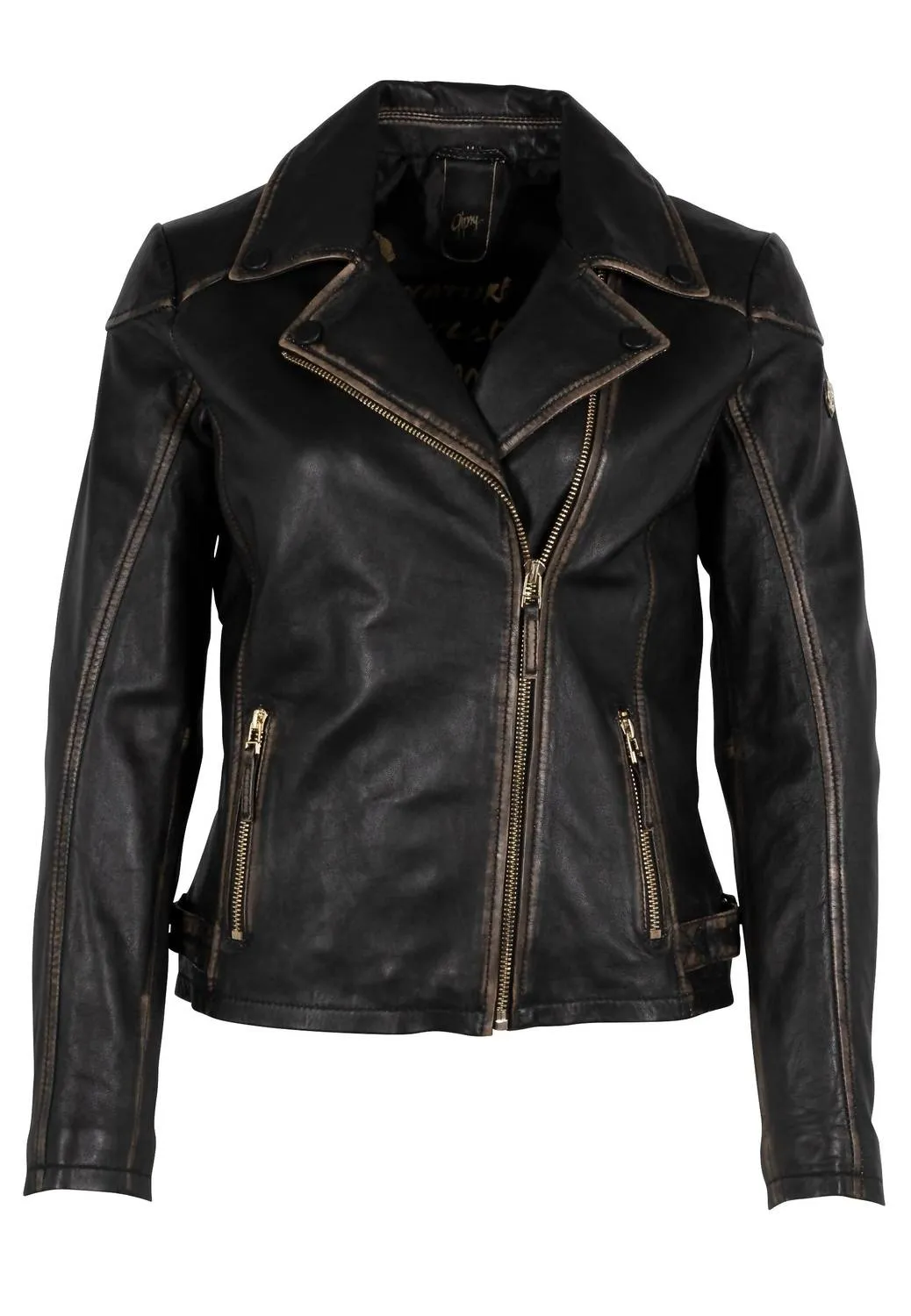 Peggie Leather Jacket In Black