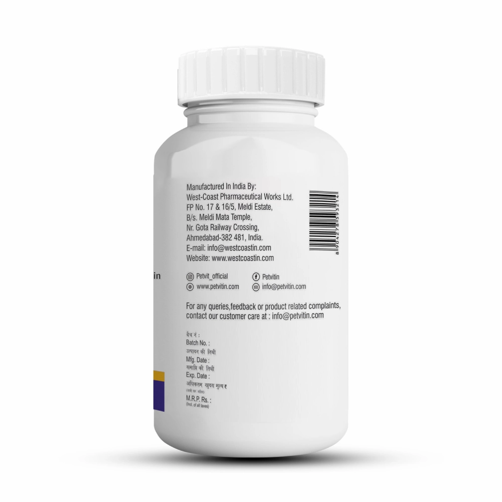 Petvit Skin & Coat Tablets for Dogs and Cats