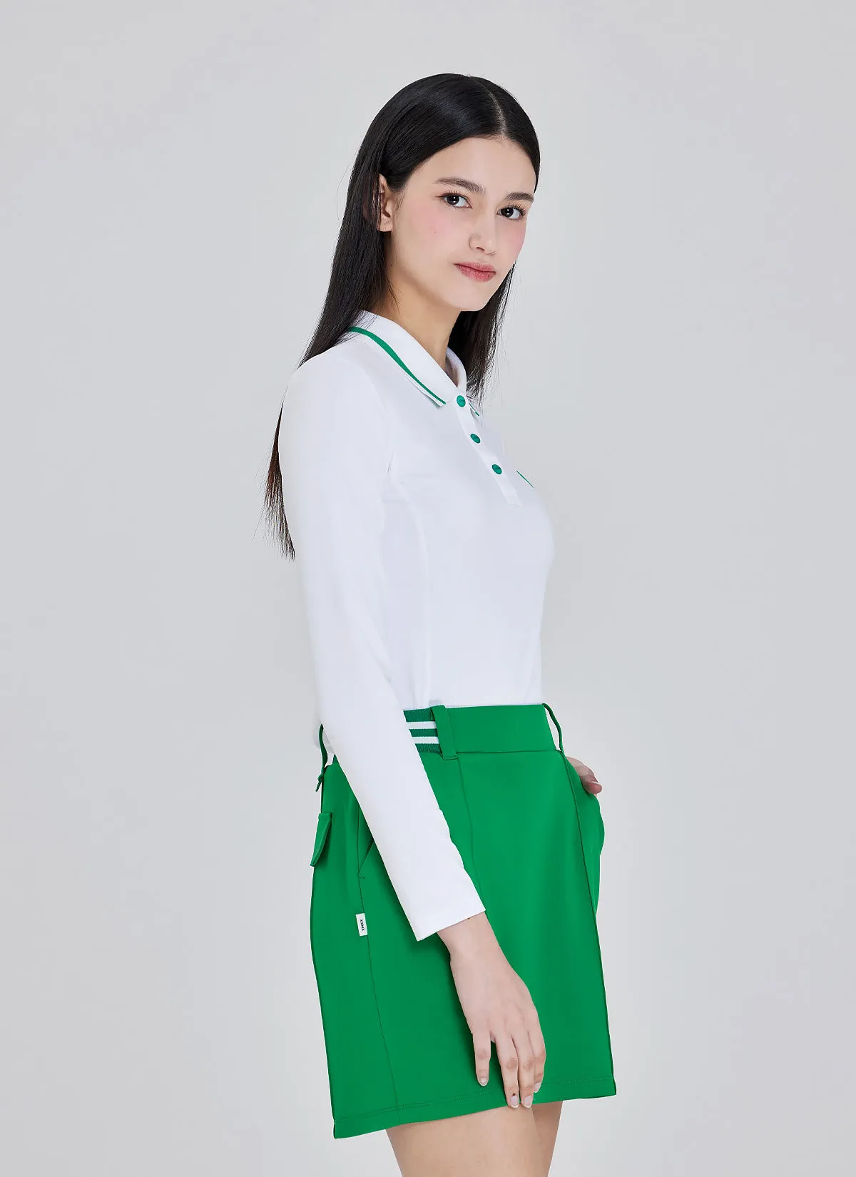 Pintuck Point H-line Skirt