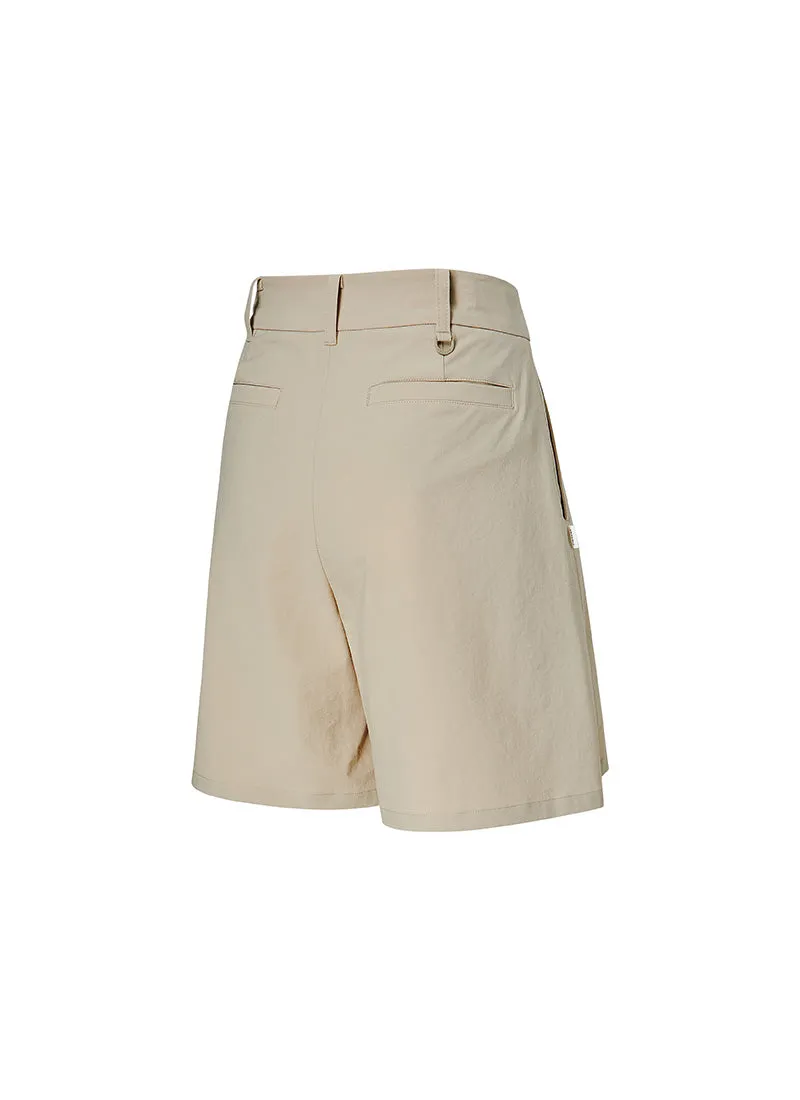 Pleated Bermuda Shorts