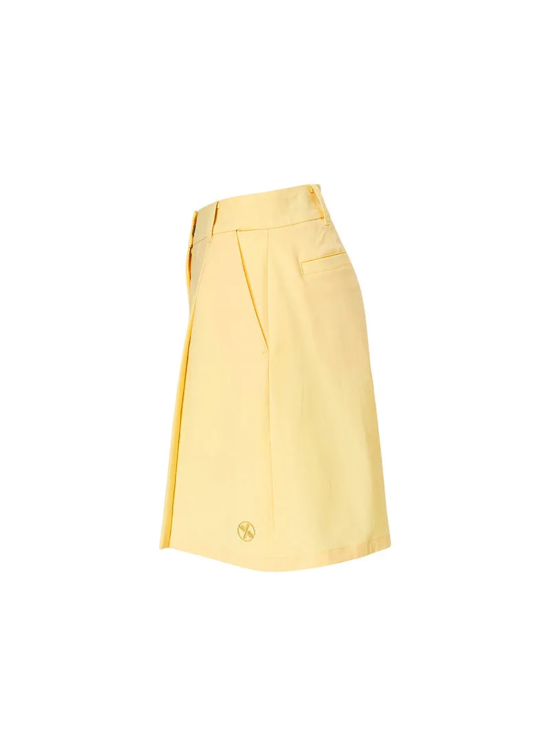 Pleated Bermuda Shorts