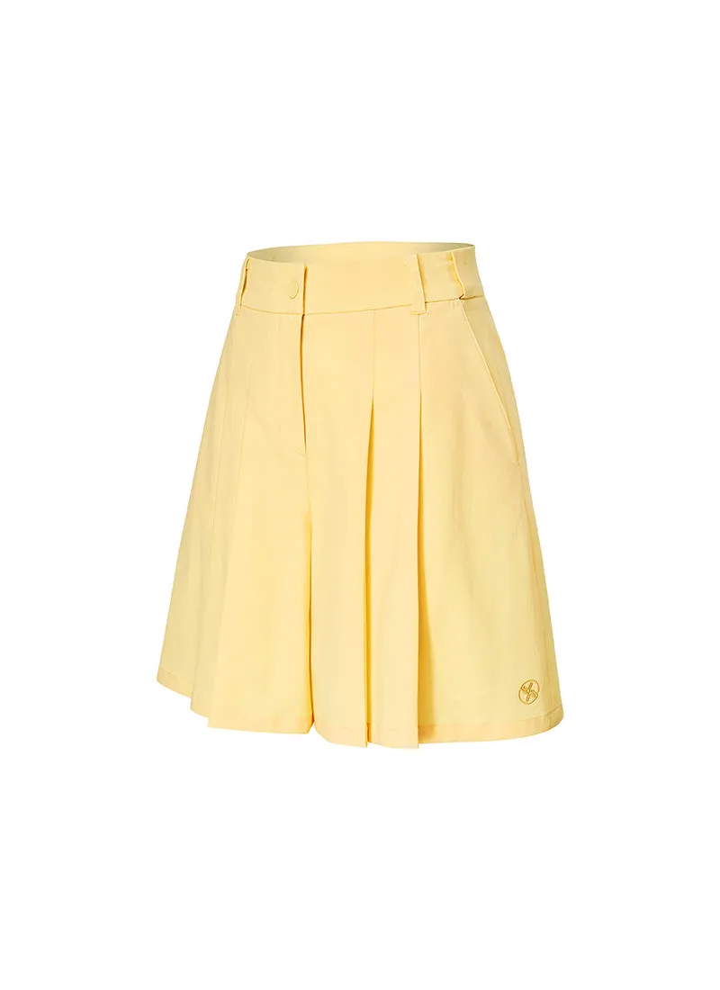 Pleated Bermuda Shorts