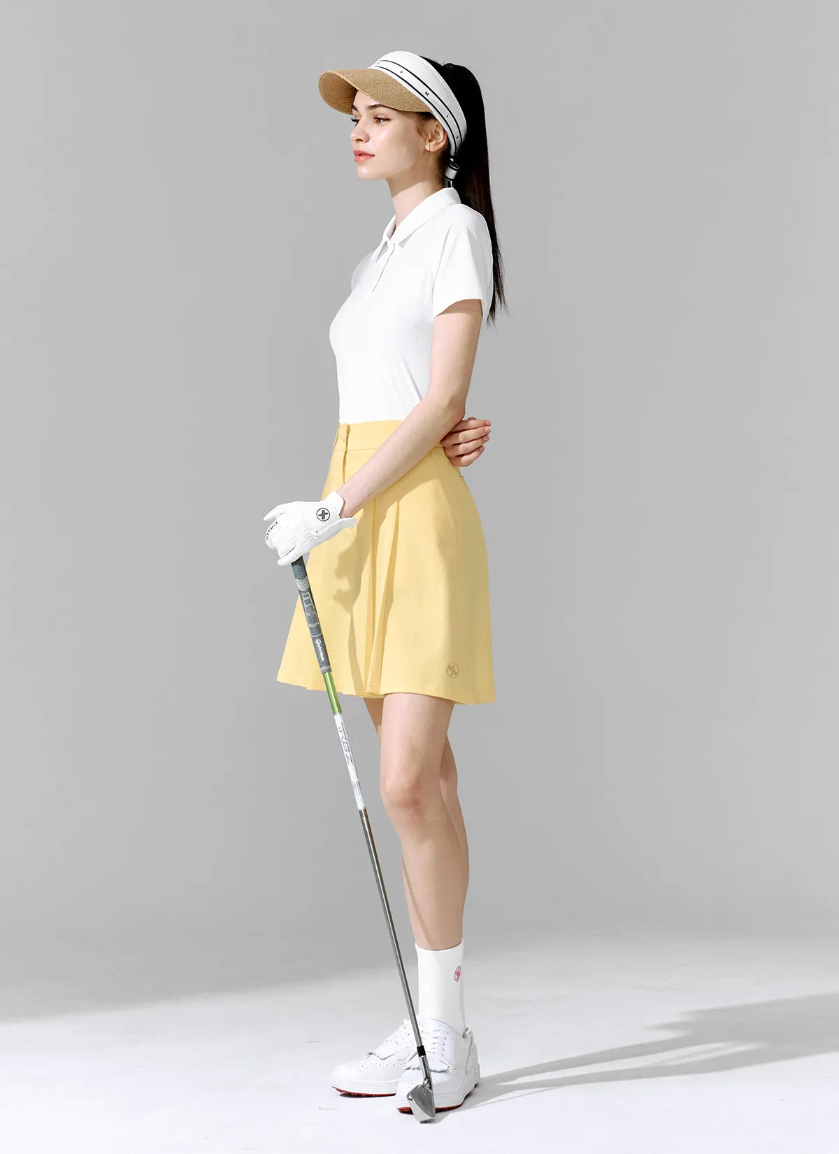 Pleated Bermuda Shorts