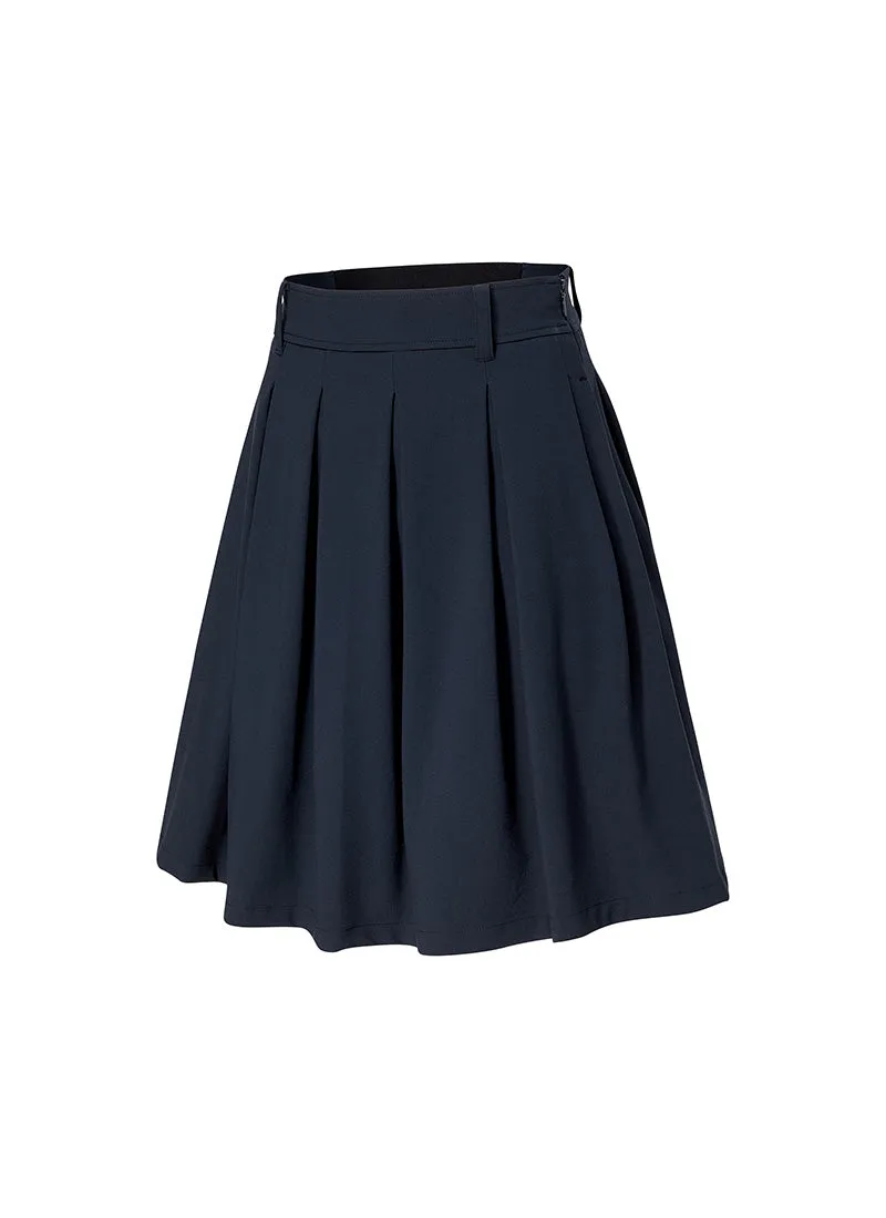 Pleated Midi Skirt