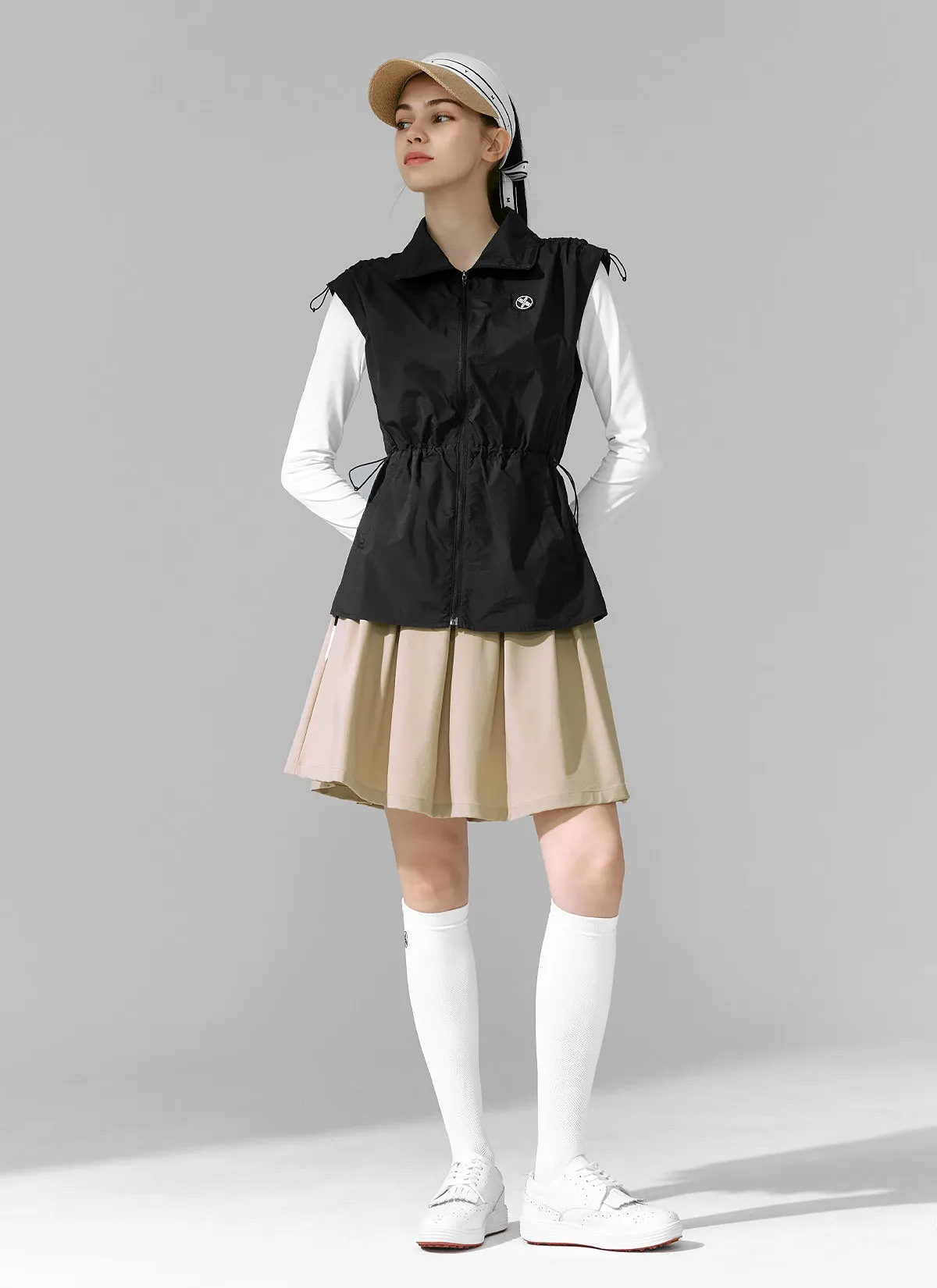 Pleated Midi Skirt