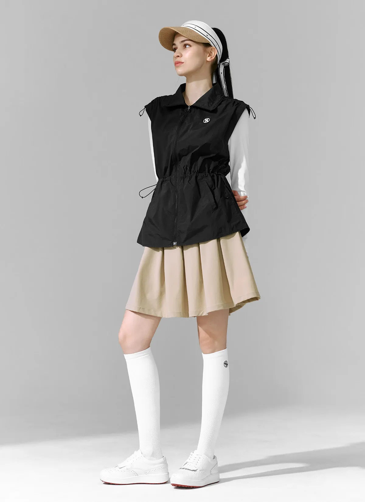 Pleated Midi Skirt