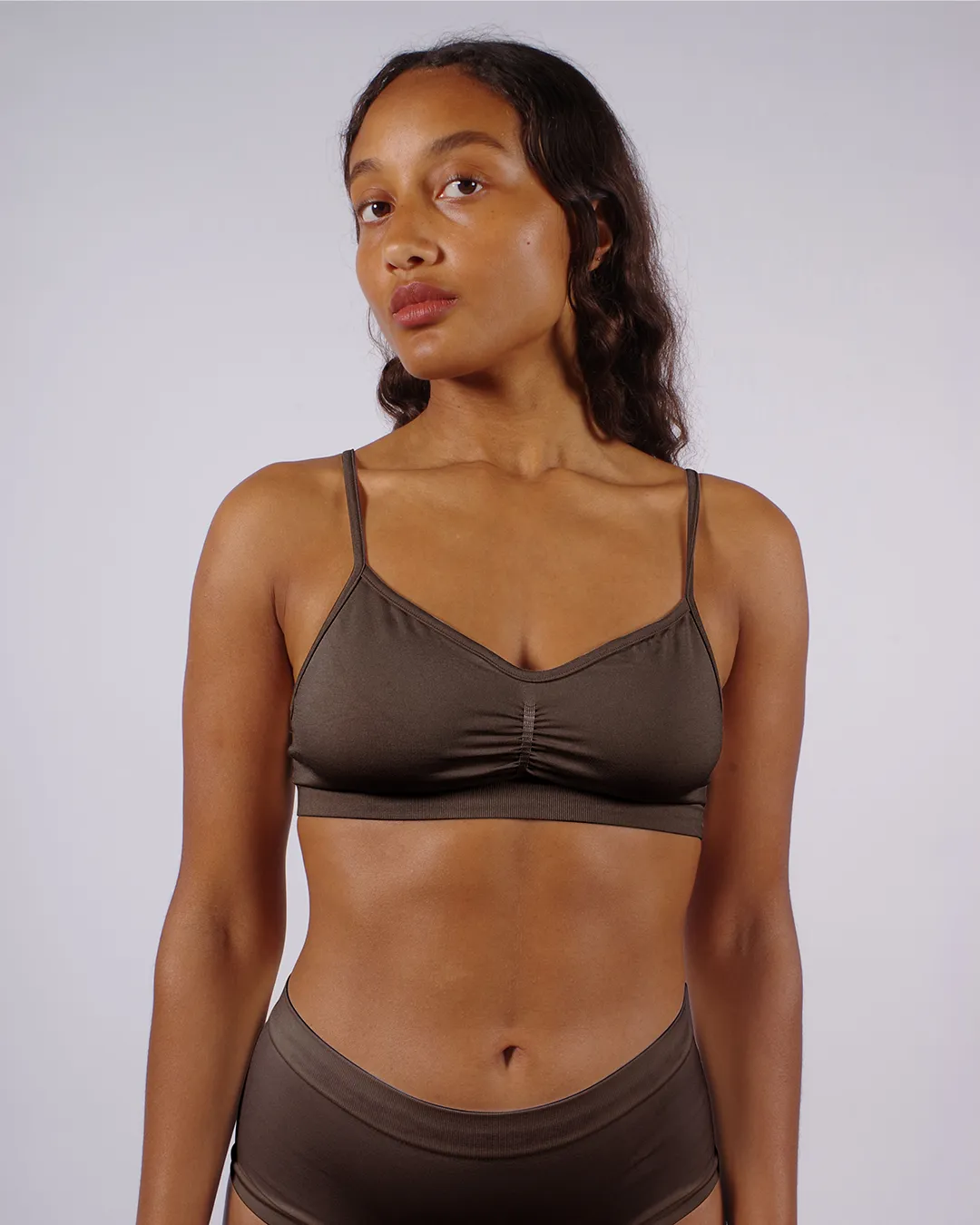 POISE Bra Top | Chocolate Brown
