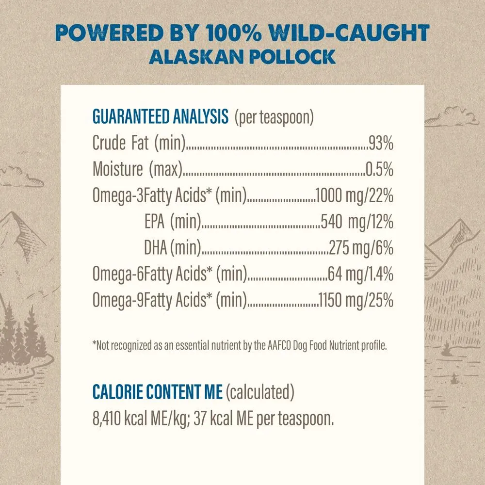 Pollock Oil Dog Food Supplement