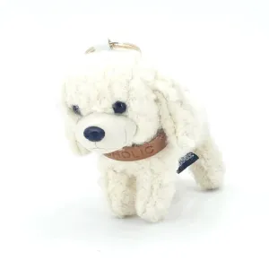 Poodle Charm (Brown/White)