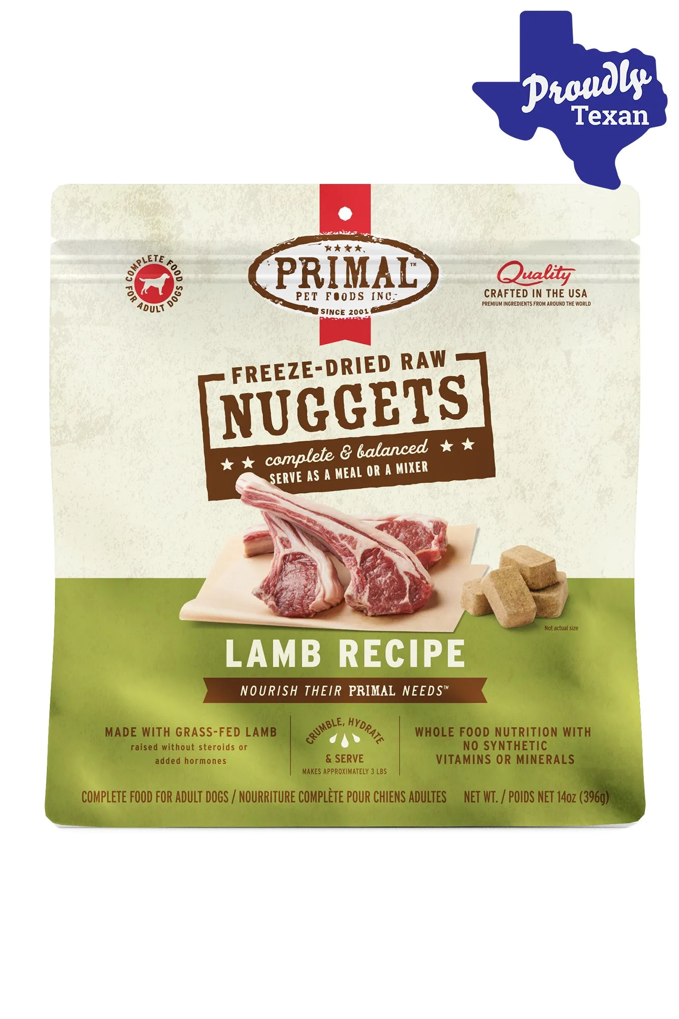 Primal Freeze Dried Nuggets Lamb Dog Food