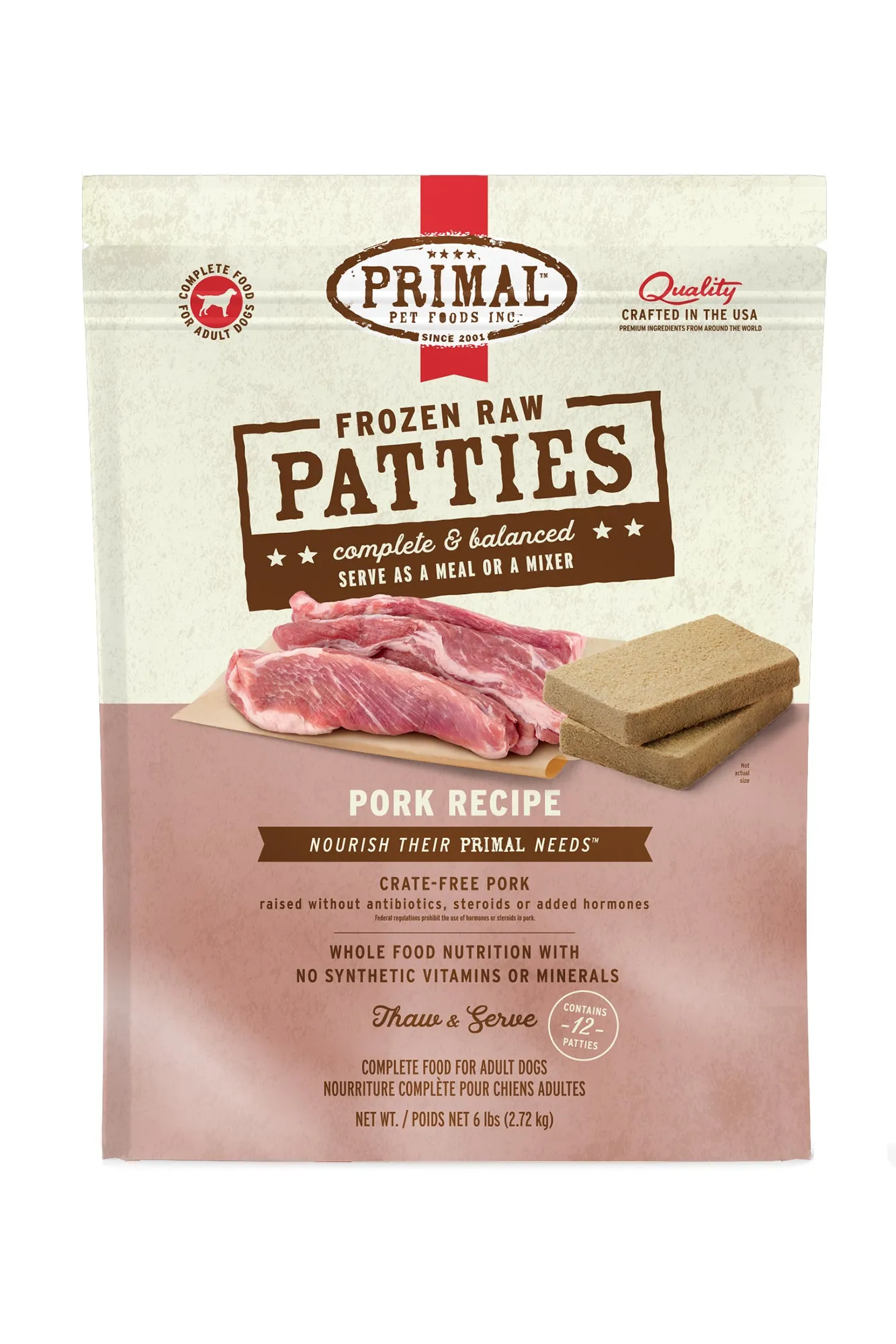 Primal Pork Frozen Raw Dog Food