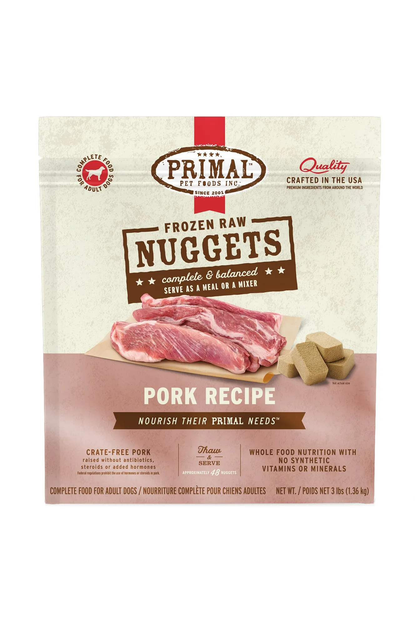 Primal Pork Frozen Raw Dog Food