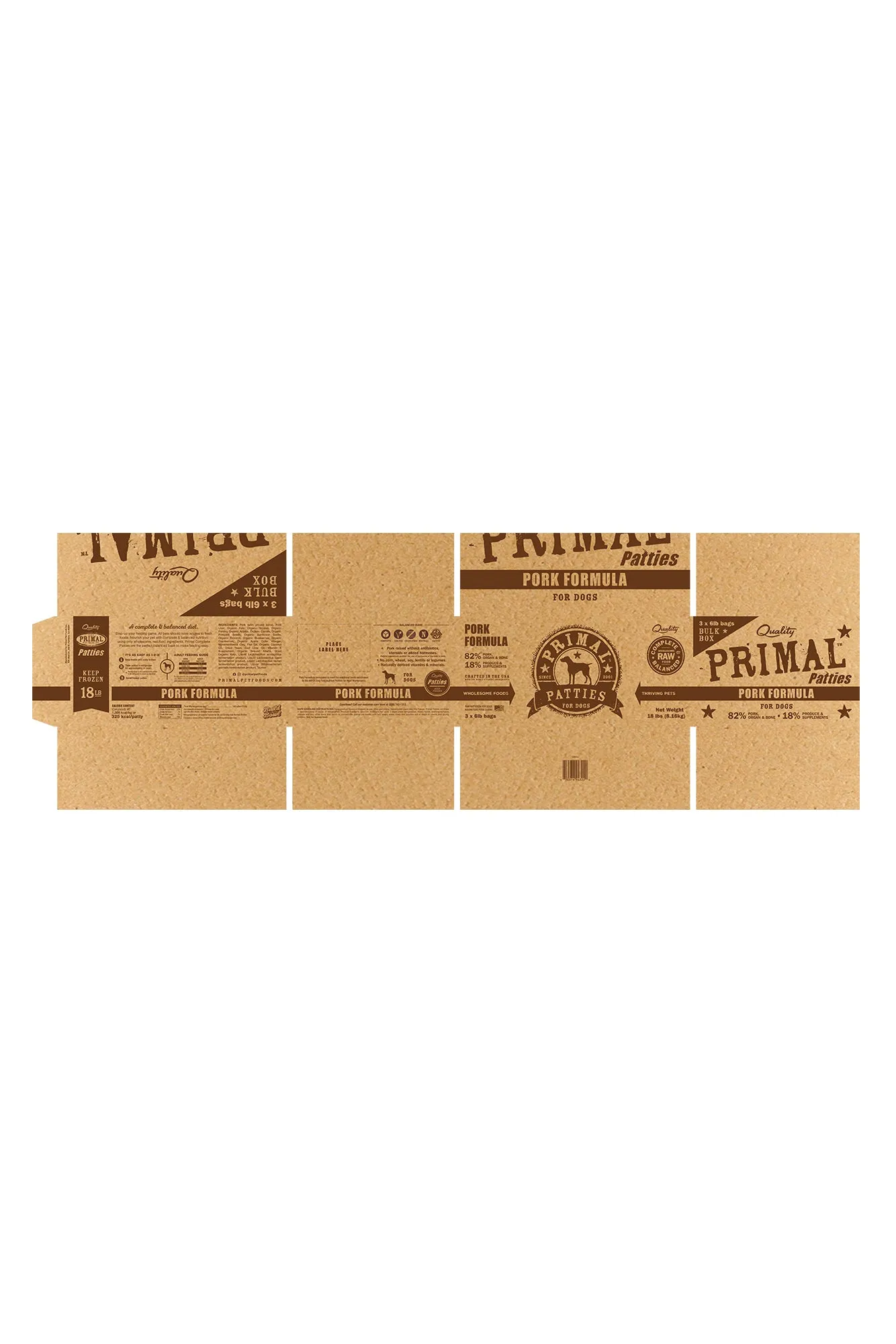 Primal Pork Frozen Raw Dog Food