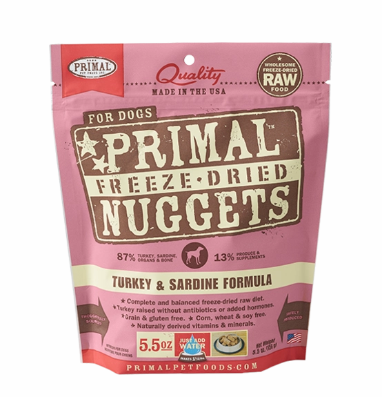 Primal Freeze-Dried Turkey & Sardine Formula