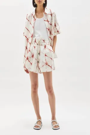 Printed Boxer Short In Redwood-Print