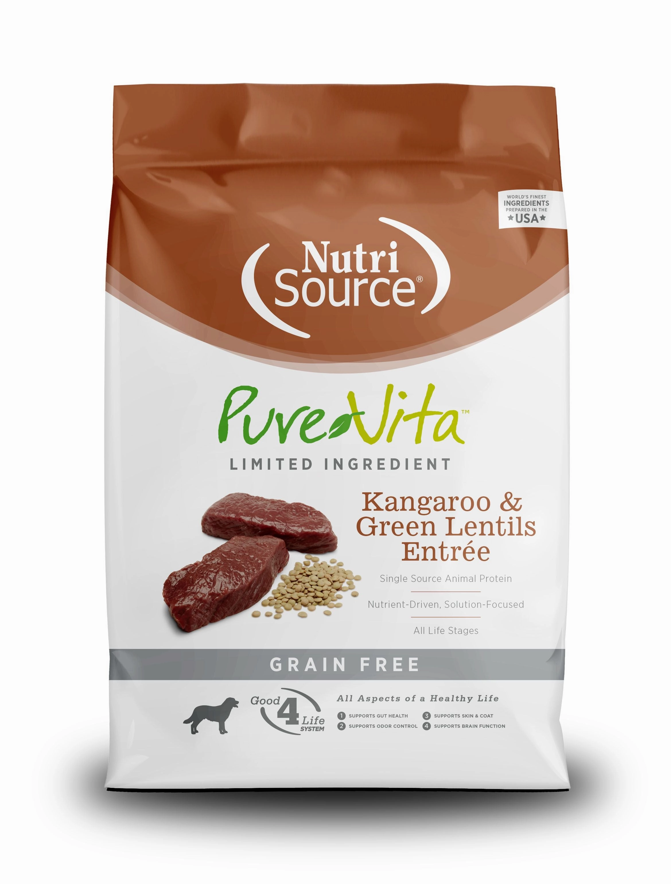 Pure Vita Grain-Free Kangaroo & Green Lentils Entree