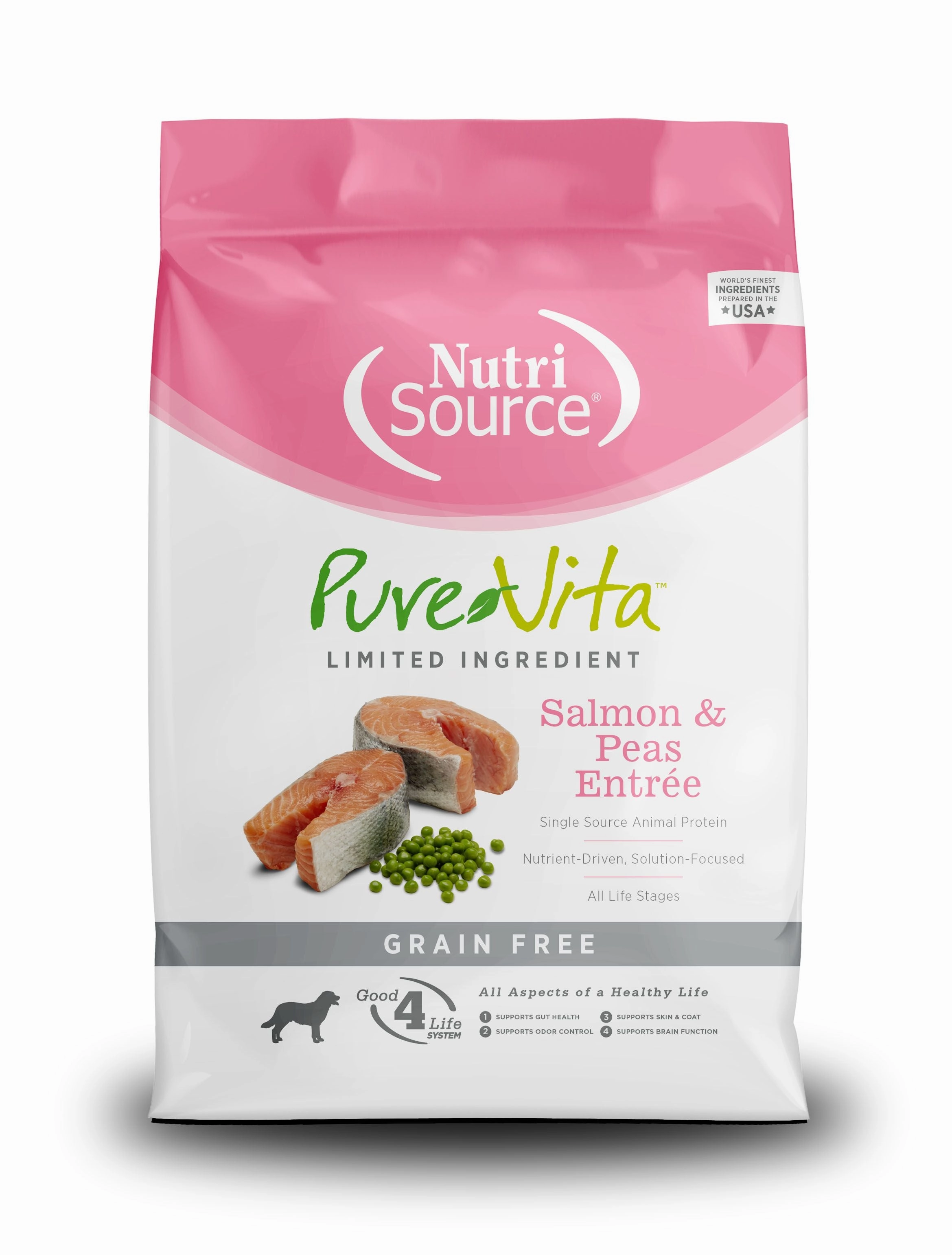Pure Vita Grain-Free Salmon & Peas Entree