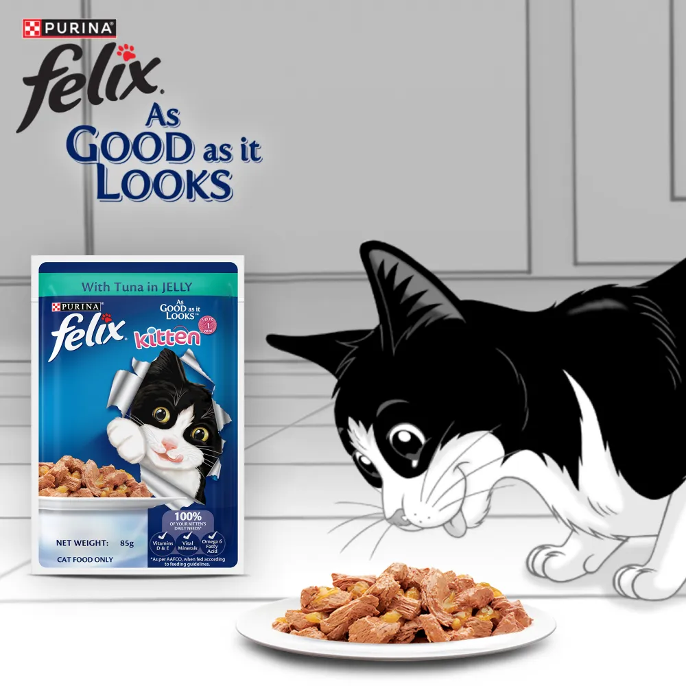 Purina Felix Tuna with Jelly Kitten Wet Food