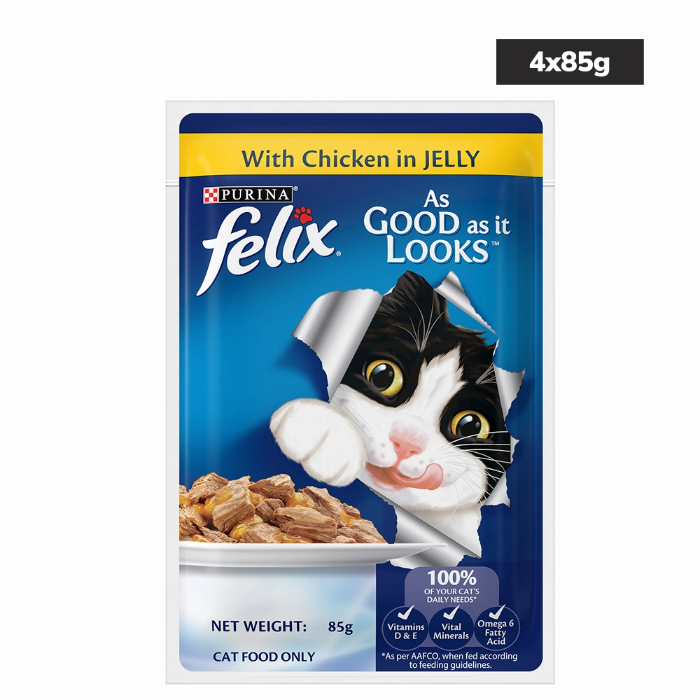 Purina Felix Chicken with Jelly Complete and Balanced Adult Cat Wet Food