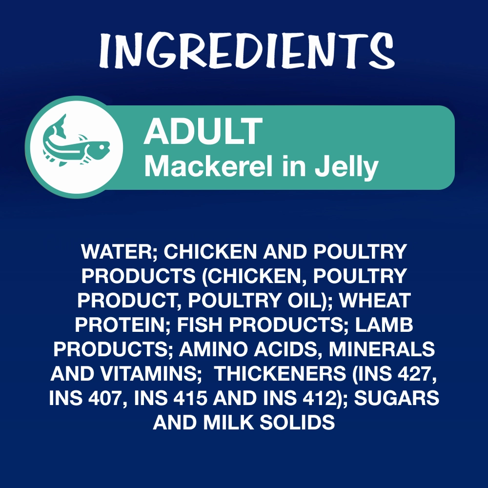 Purina Felix Mackerel with Jelly Complete and Balanced Adult Cat Wet Food
