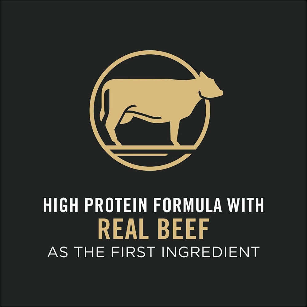 Purina Pro Plan With Probiotics High Protein Shredded Blend Beef & Rice Formula Dry Dog Food