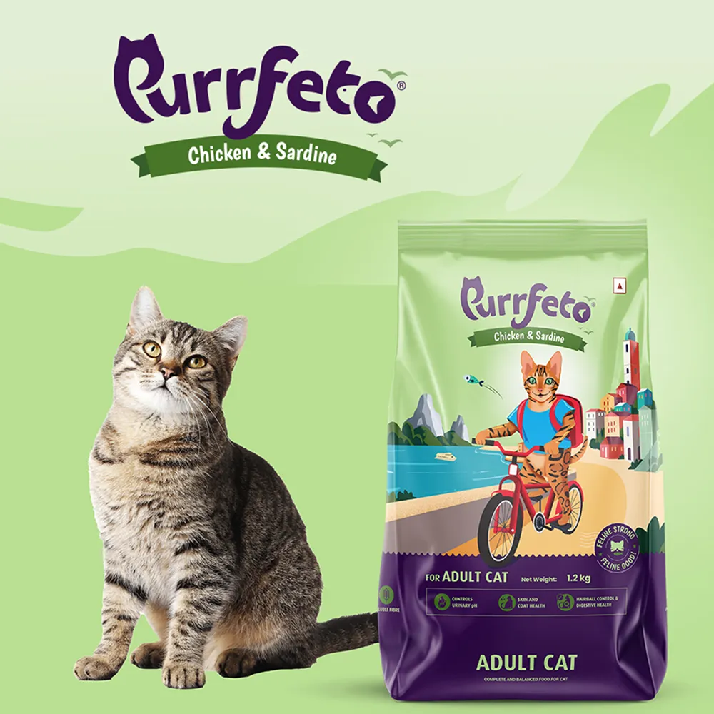 Purrfeto Chicken and Sardine Adult Cat Dry Food