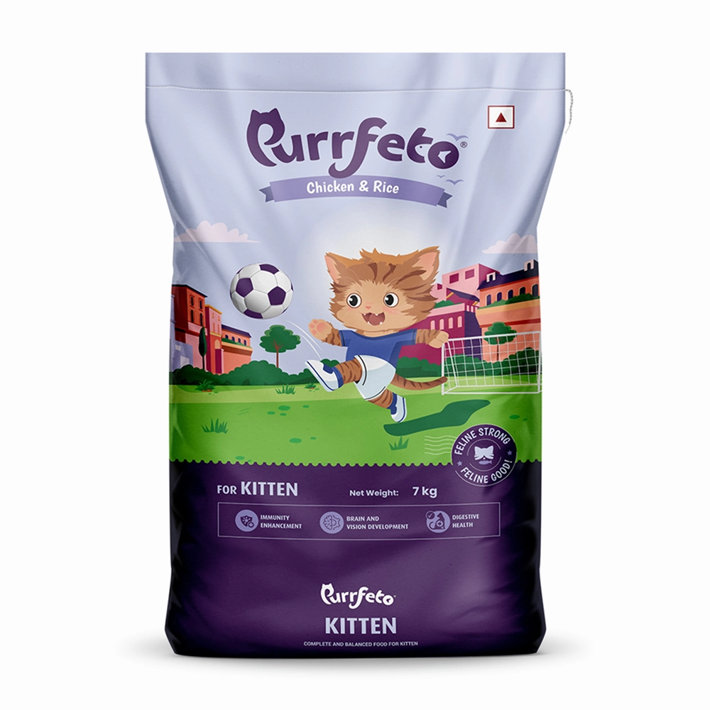 Purrfeto Chicken and Rice Kitten Cat Dry Food