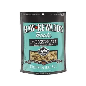Raw Rewards Freeze Dried Chicken Breast Treats for Dogs & Cats